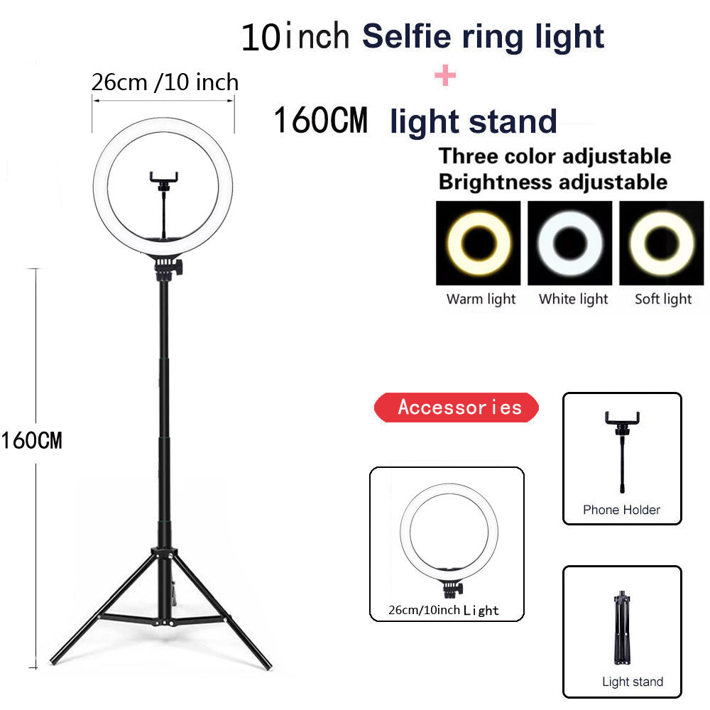 Content Creator Ring Light with Phone Holder